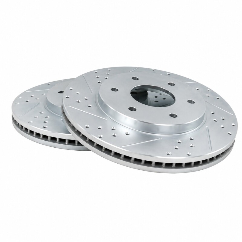 Ford F-150 Harley Davidson Edition Brake Rotors (2) - Front - Baer Brakes - Claw Performance Slot & Drilled - `06-`08